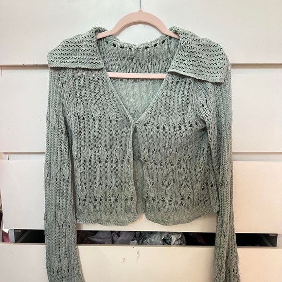 fairycore cute knit button cardigan with collar - Picture 1 of 1